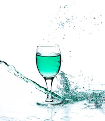 Glass splash