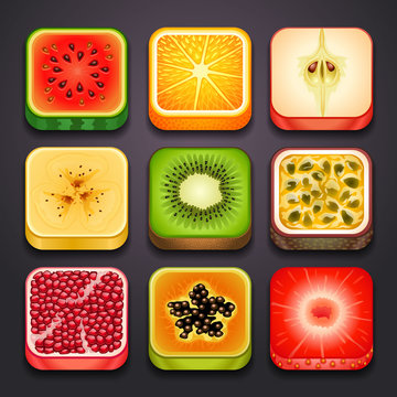 background for the app icons-fruits part_2