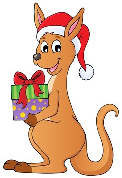 Christmas kangaroo theme image 1