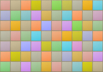 Colored tiles background