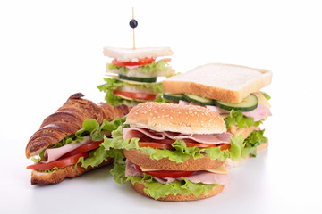 assortment of sandwich