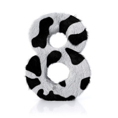 HQ Animal Fur Numbers - Dalmatian 8