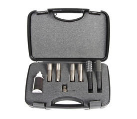 case with Choke Tubes for sportive or hunting gun