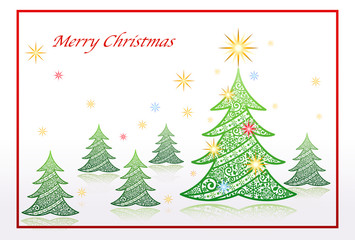 クリスマスツリー　クリスマス　カード