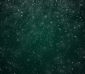 The winter background, falling snowflakes