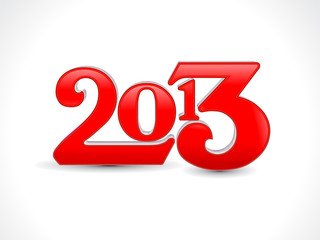 abstract new year shiny red text