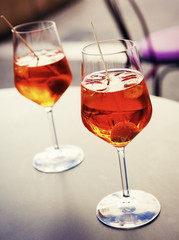 Cold spritzer drink - tasty refreshment