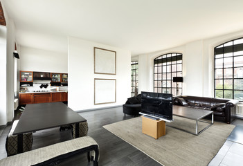 beautiful house, interior, view of the living room