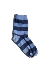 old sock, isolated on white background