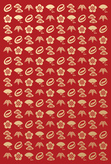 snake, fan, pine, bamboo and plum