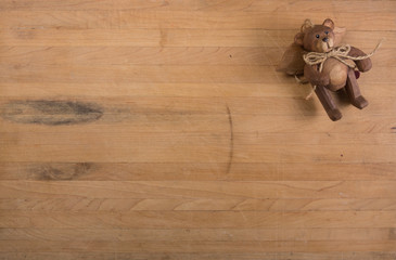 Teddy Bear Angel on Butcher Block