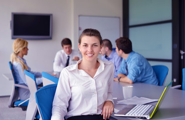 business people in a meeting at office