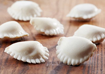 Fototapeta na wymiar dumplings russian pelmeni