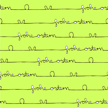Frohe Ostern Pattern