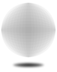 Vektor 3D Kugel weiß