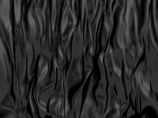 black flowing textile background