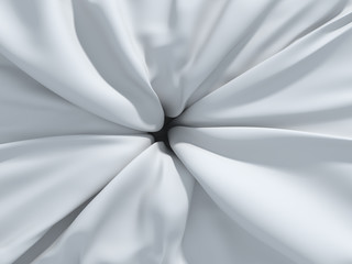 white folded textile background