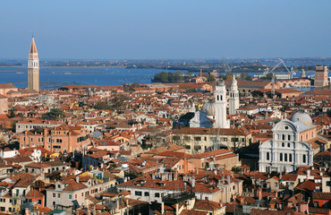 Fototapeta premium View of Venice from Bell Tower