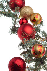 Red Christmas decoration isolated