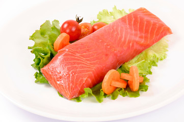 Salmon plate