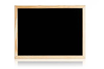 Clean black board with copy space