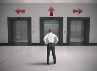 Fototapeta premium Choices of a businessman