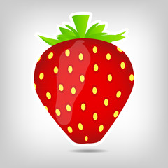 Sweet tasty strawberry vector illustration