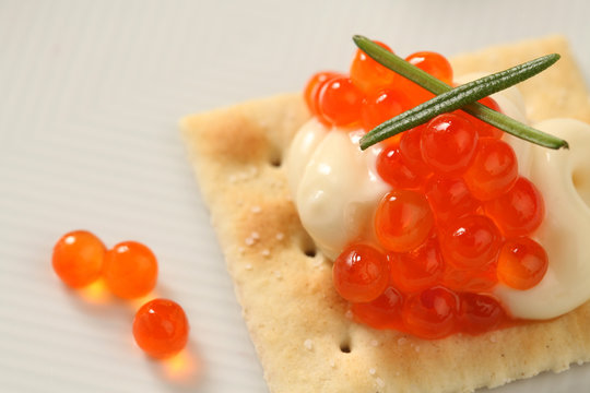 red salmon caviar