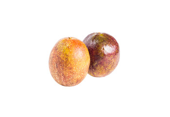 passion fruit isolated on white background,with clipping path