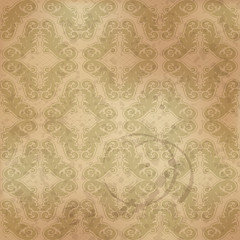 Seamless floral pattern in vintage style