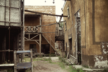 Abandoned houses in the ancient Rome