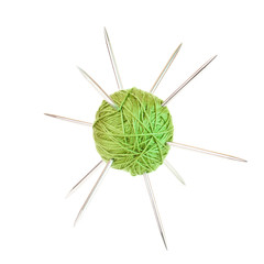 Tangle with the spokes on a white background