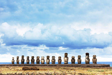 Ahu Tongariki in Easter Island