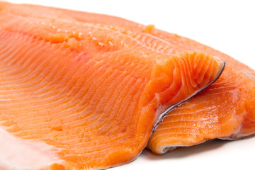 trota salmonata - trout fillet closeup