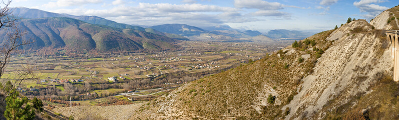 Naklejka premium Mountain view