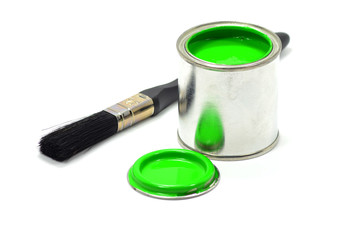 Green Paint Can