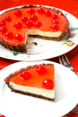 Celebration Cherry cheesecake dessert