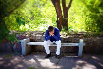 Sad Young Man