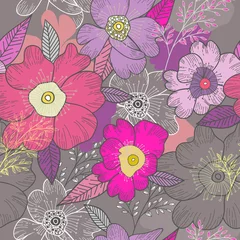 Tuinposter Floral background © Suriko