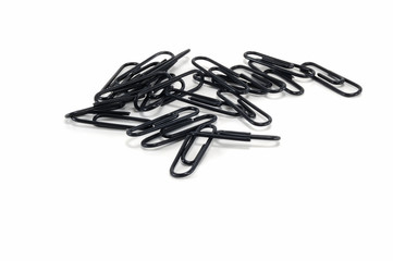 black paper clips