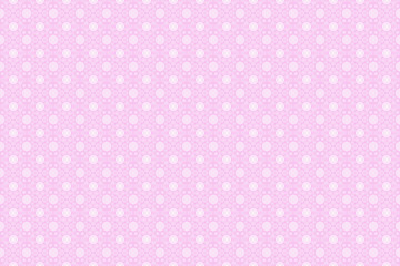 White abstract ornament pattern, on pink textured background