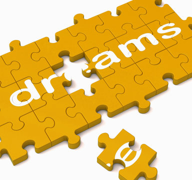 Dreams Puzzle Showing Inspiration And Wishes