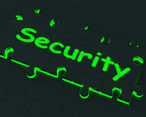 Security Puzzle Shows Restricted Areas