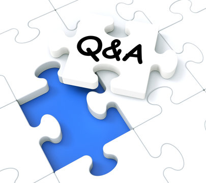 Q&A Puzzle Shows Frequently Asked Questions.