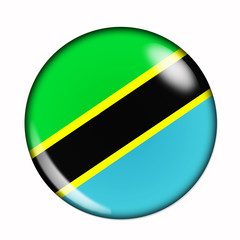 Button flag of Tanzania