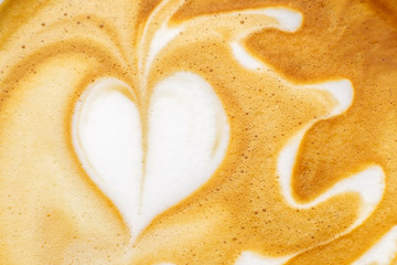 Latte Art, coffee, macro