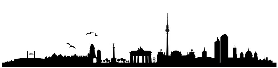 Naklejka premium Berliner Skyline