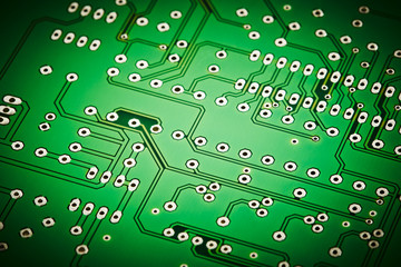green printed circuit board