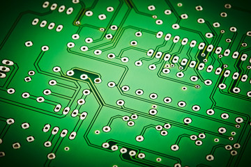 green printed circuit board