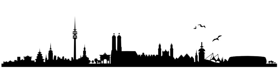 Naklejka premium Panoramę Monachium